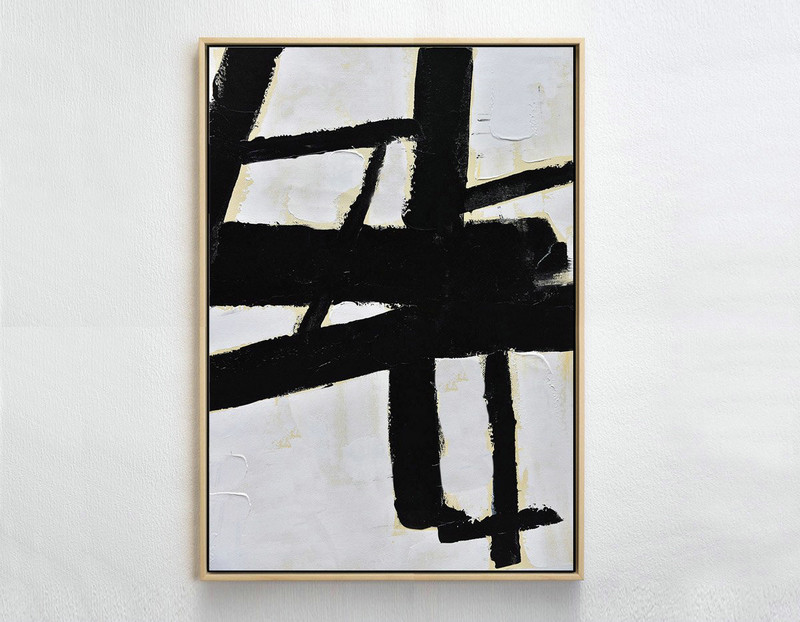 Hand Painted Extra Large Abstract Painting,Minimalist Painting On Canvas, Palette Knife Vertical Minimal Art - Acrylic Painting Large Wall Art